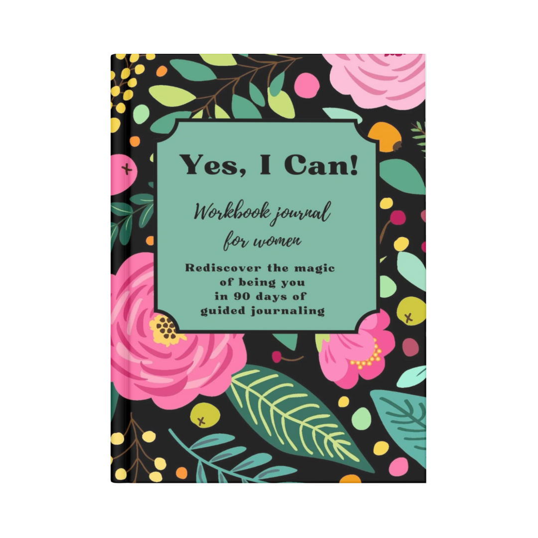 Yes, I Can: Workbook Journal for Women + I read past my bedtime Sticker + 2 bookshelf bookmarks