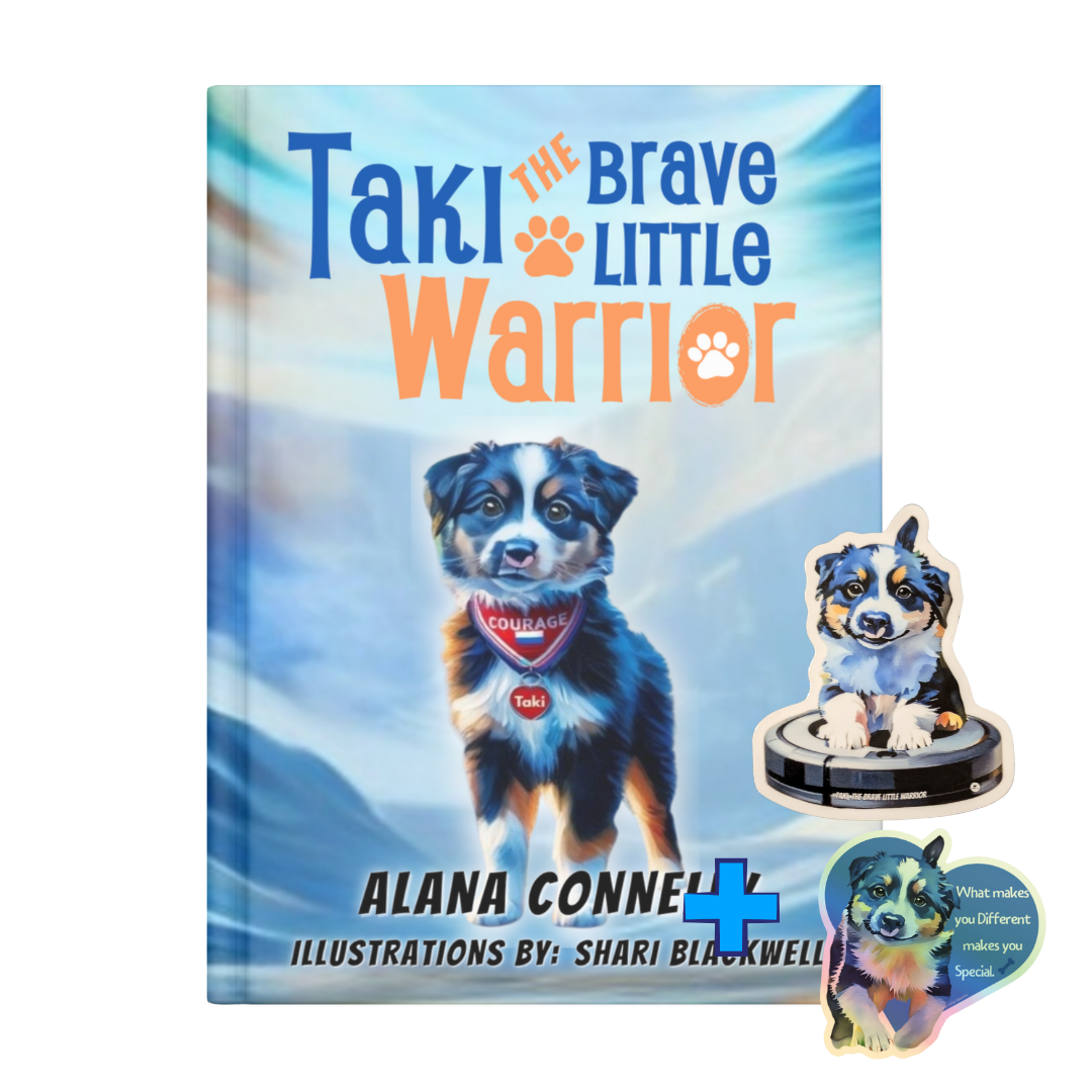 Taki The Brave Little Warrior + holographic and vacuum sticker